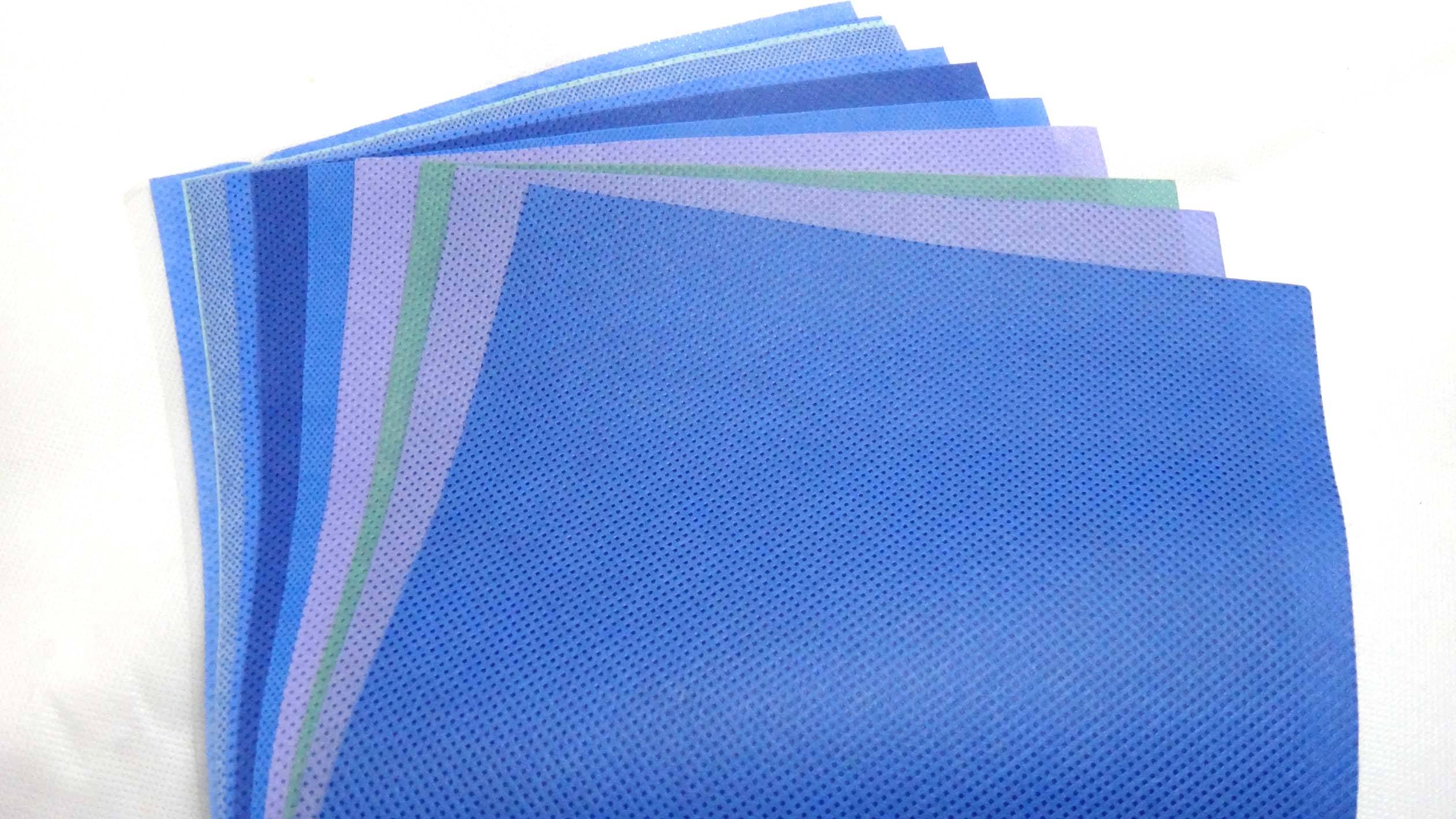 Light Blue Sesame SMS Nonwoven Fabric For Disposable Protective Clothing 0