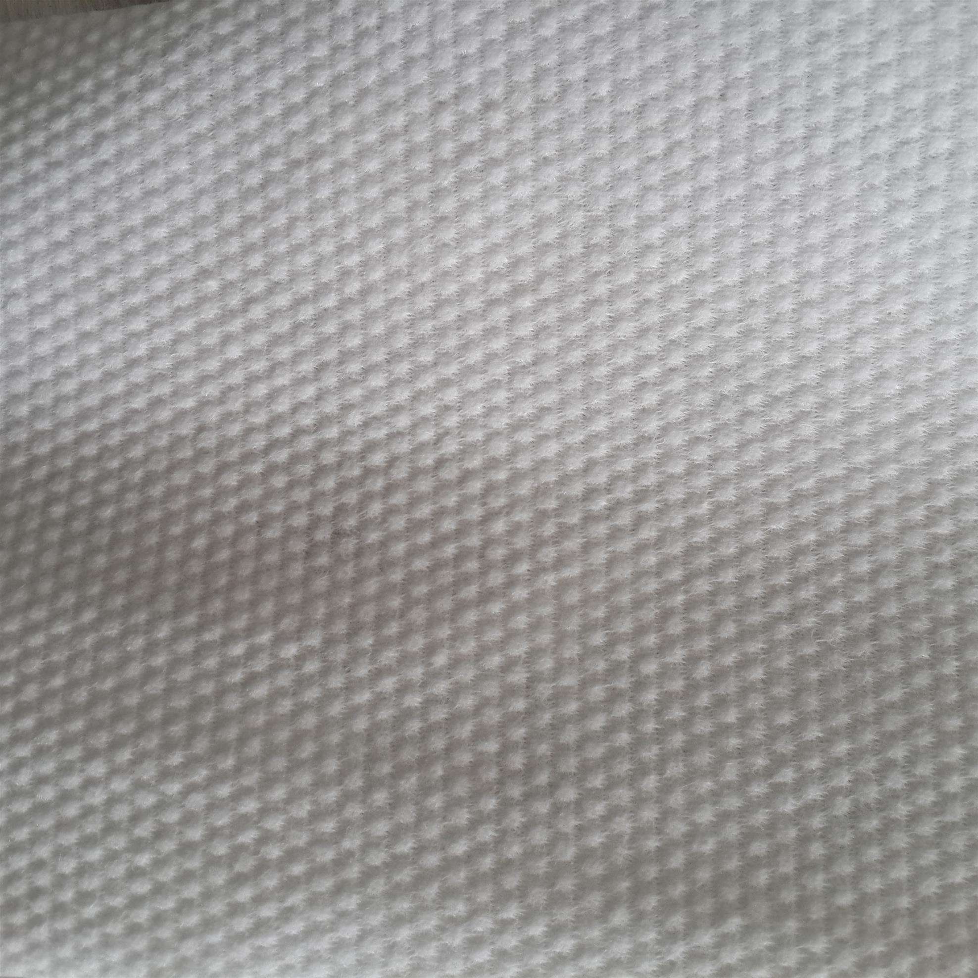 Soft Absorbent Pearl Spunlace Non Woven Fabric Recyclable Breathable 0