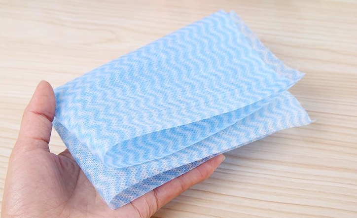 Wavy Grain Spunlace Nonwoven Fabric Environmentally Friendly For Hand Wipes 0